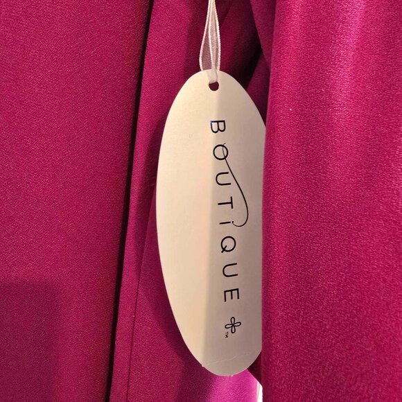 Boutique By JCP Pink Lace Shift Dress Flutter Sleeve Spanish Rose - Picture 6 of 9